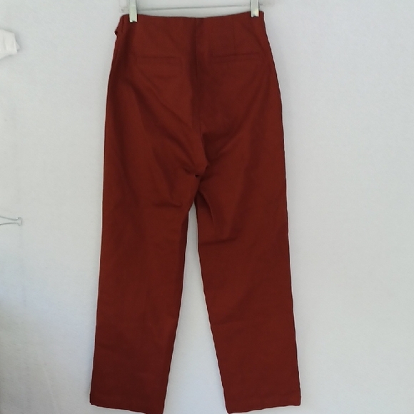 NWOT Rust Red Future Collective Pants By Reese Blutstein Size 0 - Picture 6 of 8